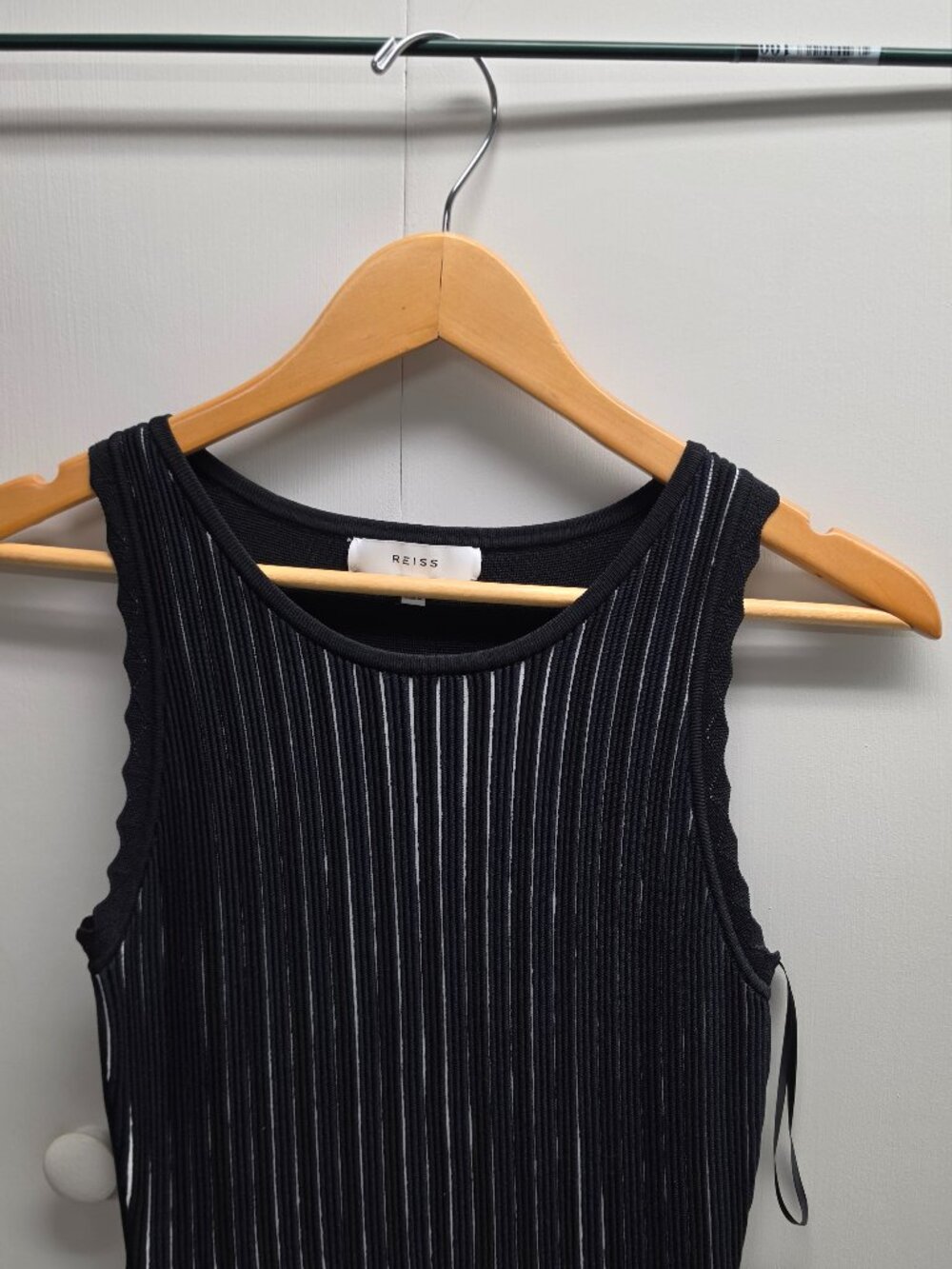Reiss Bodycon Dress, Black & White, Size 4